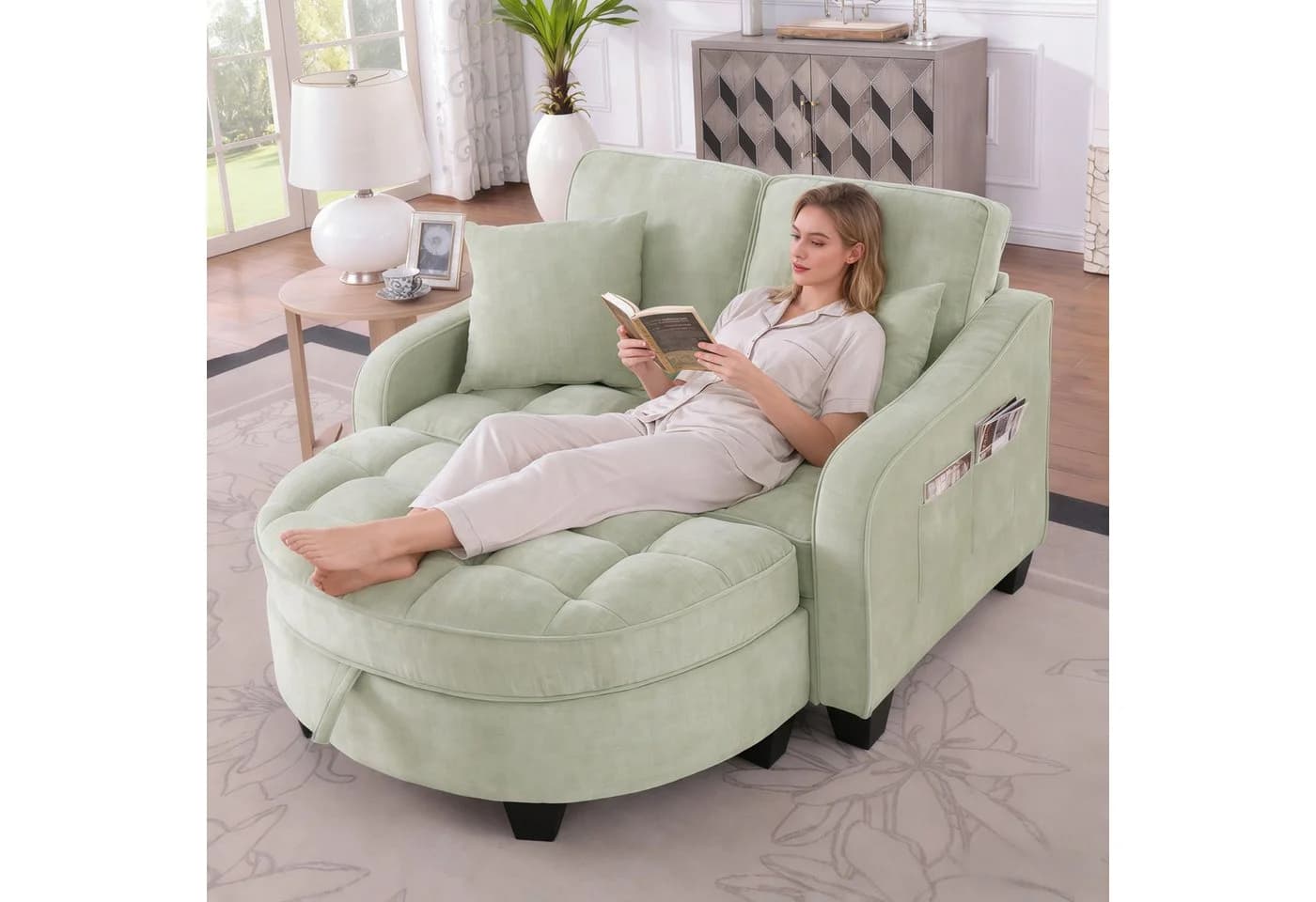 Odikalo Schlafsofa Multifunktions 2-in-1 Mehrfarbig - Bild 2