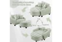 Odikalo Schlafsofa Multifunktions 2-in-1 Mehrfarbig Bild 4