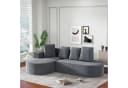 Odikalo Modulares Sofa Cloud-Sofa Grau L-förmig Relaxfunktion Bild 3