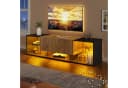 Odikalo Lowboard TV-Schwarz mit LED & Stauraum Bild 2