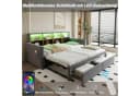 Odikalo Polsterbett Ausziehbar Schlafsofa 90/180 x190 Staufach LED USB Bild 3