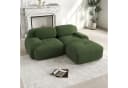 Odikalo 3-Sitzer Polstersofa Chaiselongue 82'' Cordstoff Modular Bild 2