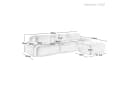 Odikalo 2-Sitzer Polstersofa Chaiselongue Mehrfarbig Modulares Ecksofa Bild 5