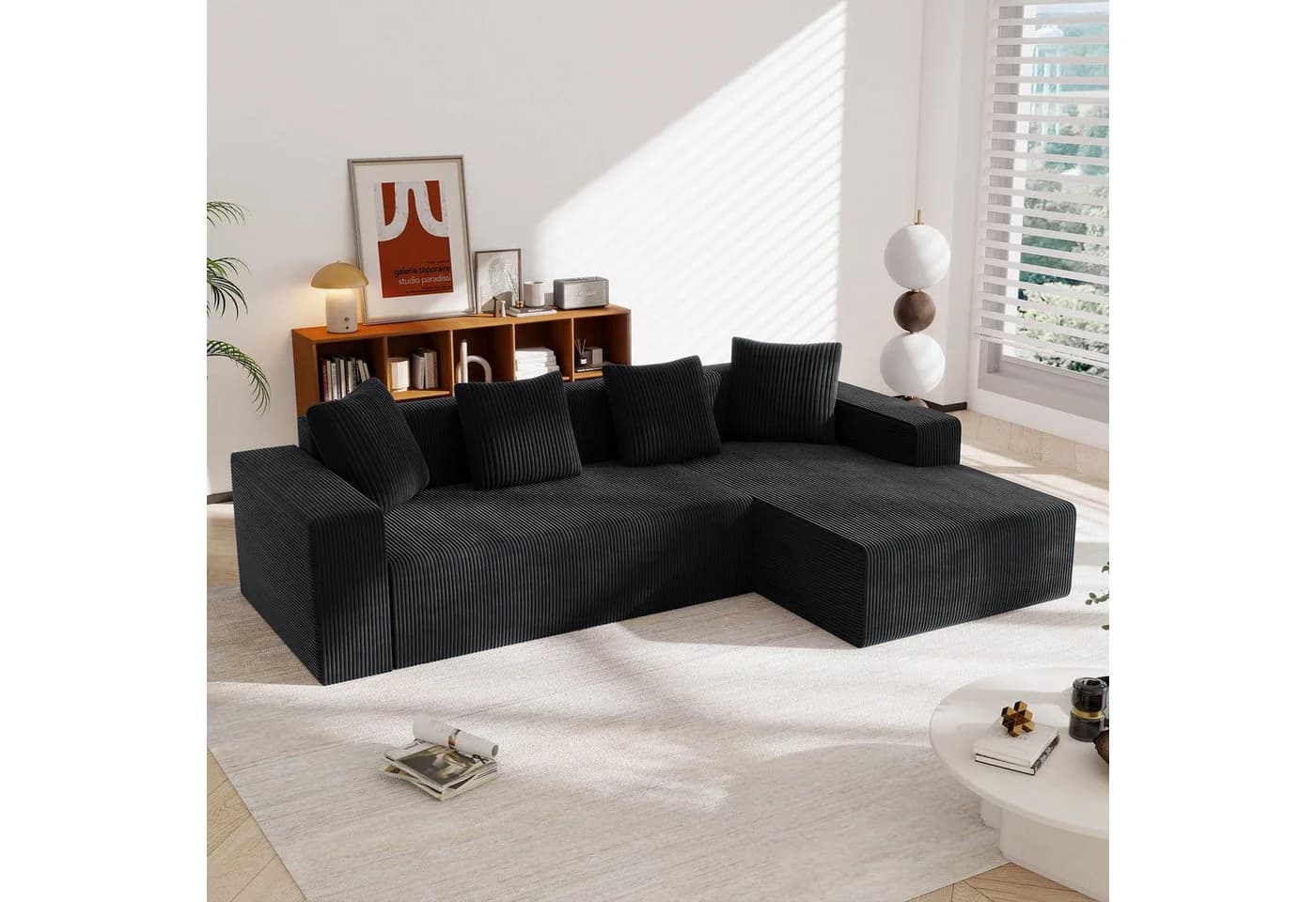 Odikalo Ecksofa L-Form Vollkomprimiertes Sofa - Bild 2