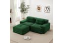 Odikalo Boneless Sofa L-förmig Grün Cord Bild 1
