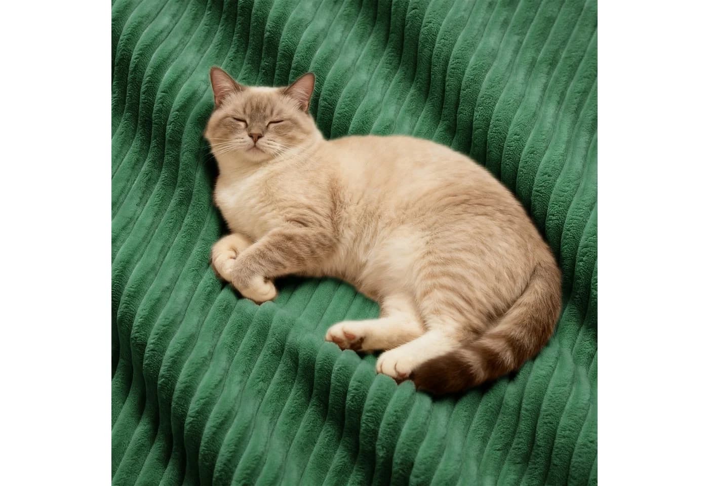 Odikalo Boneless Sofa L-förmig Grün Cord - Bild 4
