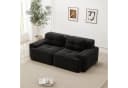 Odikalo Boneless Sofa Schwarz Cord Modulares Schlafsofa Bild 1