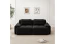 Odikalo Boneless Sofa Schwarz Cord Modulares Schlafsofa Bild 3