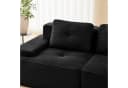 Odikalo Boneless Sofa Schwarz Cord Modulares Schlafsofa Bild 5