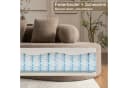 Odikalo Ecksofa Braun mit Schlaffunktion und L-Design Bild 4