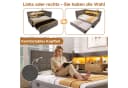 Odikalo Schlafsofa Schlafcouch 90x200 LED Ausziehbett Stauraum Bild 5
