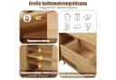 Odikalo Sideboard Kommode 140cm Rattan Optik Helle Eiche Bild 4