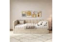 Odikalo Schlafsofa mit USB und Schubladen beige Bild 1