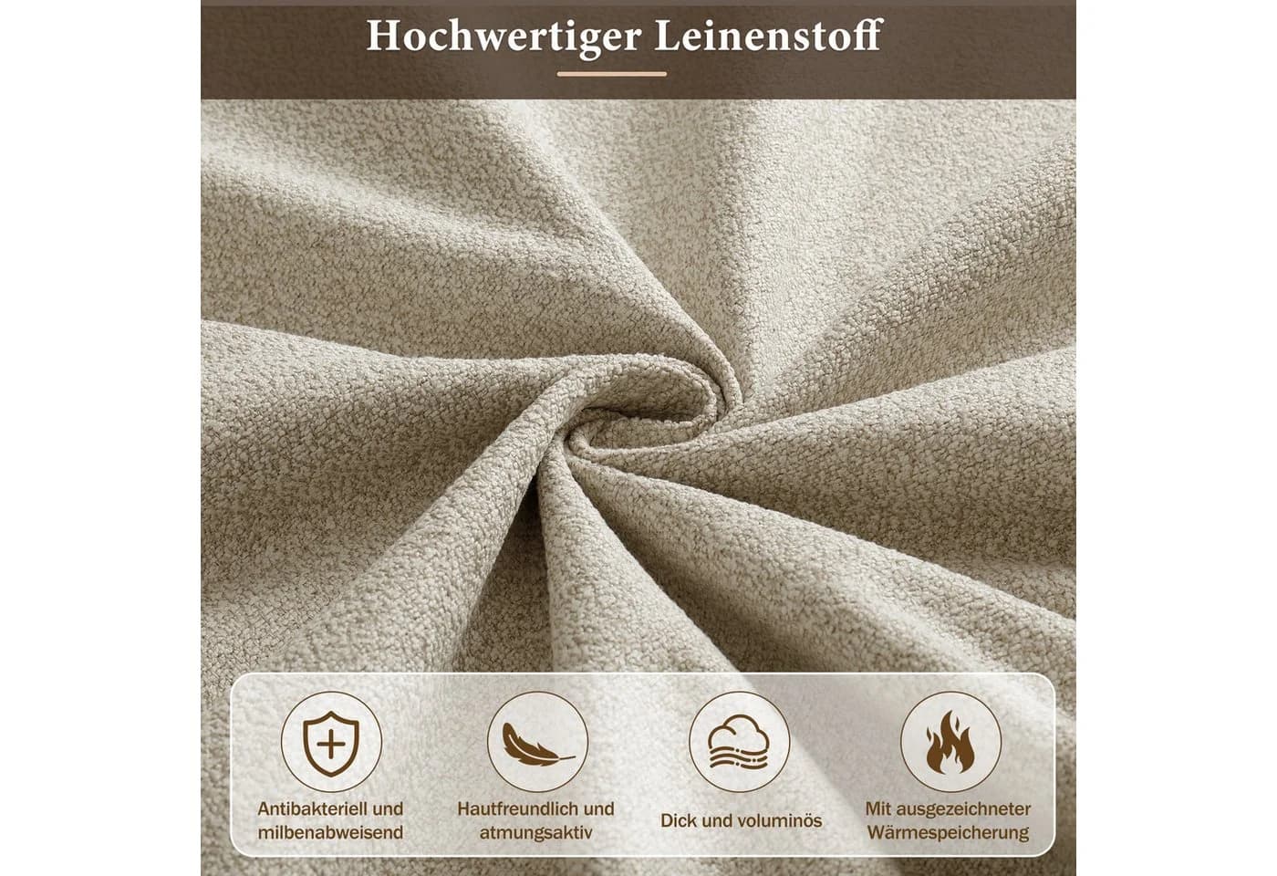 Odikalo Schlafsofa mit USB und Schubladen beige - Bild 5