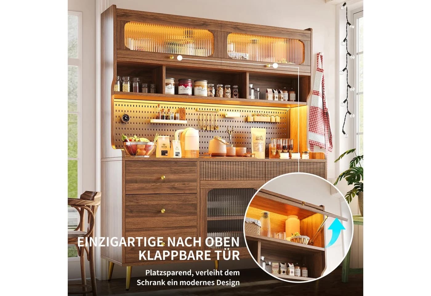 Odikalo Küchenbuffet mit LED-Beleuchtung & App - Bild 4
