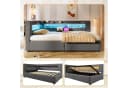 Odikalo Schlafsofa Schlafcouch 90x200 140x200 LED Leinen Minimalistischer Stil Bild 2