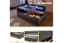 Odikalo Schlafsofa Schlafcouch 90x200 140x200 LED Leinen Minimalistischer Stil Bild 4