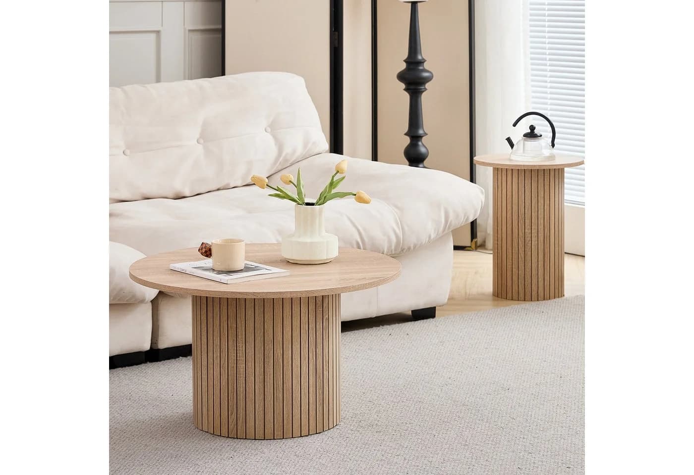 GrandCA HOME Couchtisch-Set 2er Modernes MDF - Bild 3