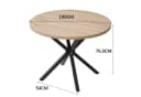 GrandCA HOME Esstisch Skandinavisch MDF Metall Bild 4