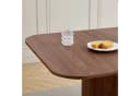 GrandCA HOME Esstisch Modern Rechteckig Dunkelbraun Holzmaserung Bild 5