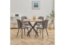 GrandCA HOME Essgruppe 5-tlg. Modernes Tisch- und Stuhlset Grau Bild 1