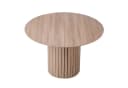 GrandCA HOME Runder Esstisch Nordisch Braun Holzmaserung Bild 2