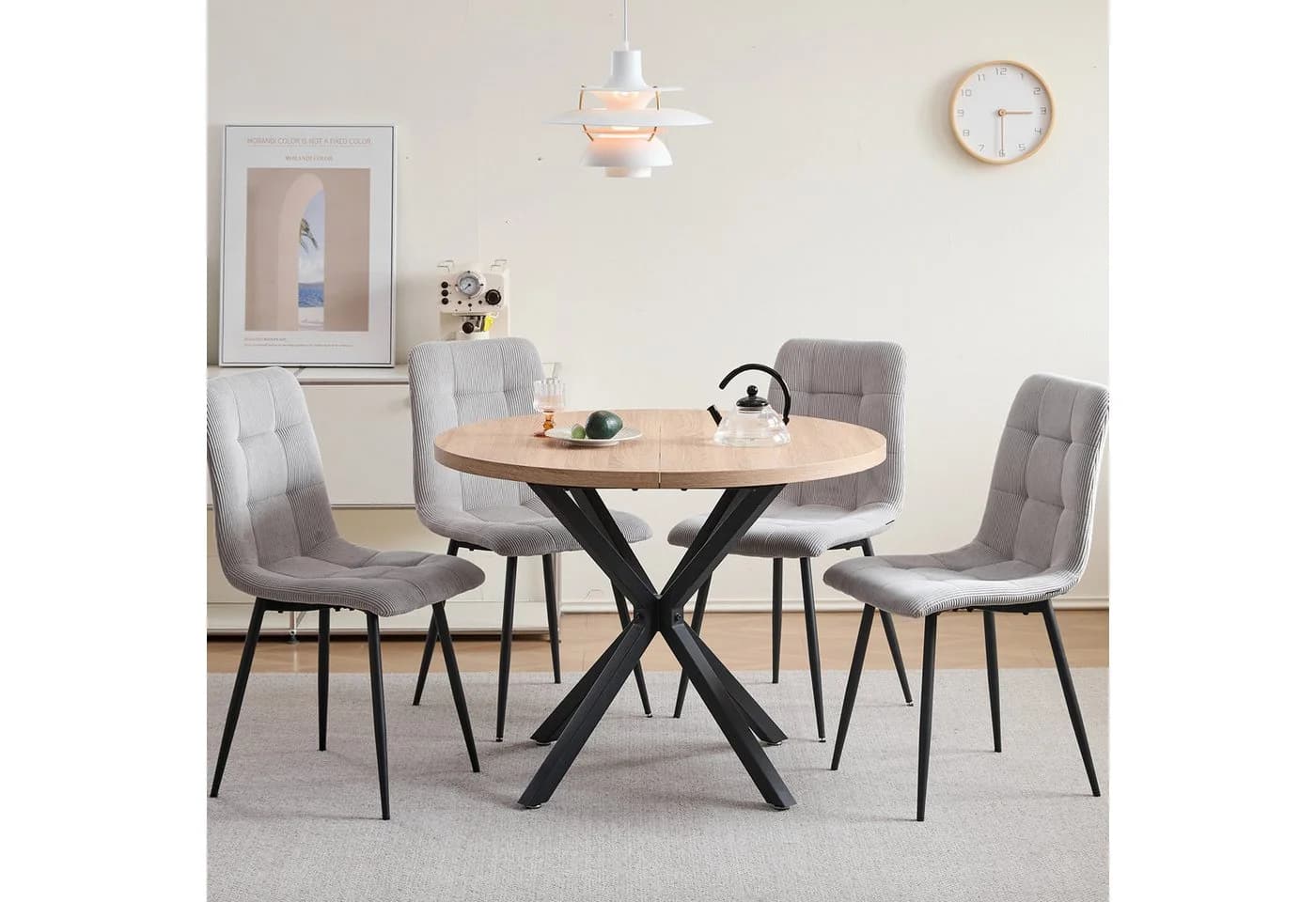 GrandCA HOME Essgruppe 5-tlg. Nordisch Grau/Schwarz - Bild 3