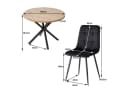 GrandCA HOME Essgruppe 5-tlg. Schwarz/Grau Skandinavisch Bild 5