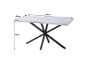 GrandCA HOME Esstisch nordischer Stil MDF Holzmaserung-Optik Bild 5