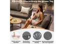 Odikalo Gartenlounge-Set L-förmig Grau/Beige mit WPC-Tischen Bild 3