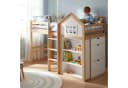 Odikalo Hochbett Kinderbett mit Stauraum und Sicherheitsgeländer Bild 2