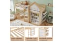 Odikalo Hochbett Kinderbett mit Stauraum und Sicherheitsgeländer Bild 4