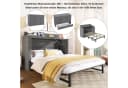 Odikalo Schrankbett Polsterbett 140x200 mit USB und Schublade Beige Bild 3
