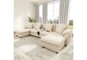 Odikalo Modulares Cord-Sofa mit Bluetooth-Lautsprecher und Medienkonsole Beige Bild 2