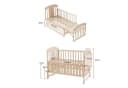 Odikalo Babybett mit Wickeltisch und Verlängerung Bild 5