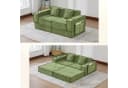 Odikalo 2-Sitzer Schlafsofa Grün mit Schlaffunktion & Stauraum Bild 2