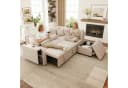 Ecksofa Schlafcouch L-Form Grau mit Stauraum & USB Bild 2