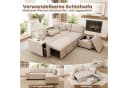 Ecksofa Schlafcouch L-Form Grau mit Stauraum & USB Bild 4
