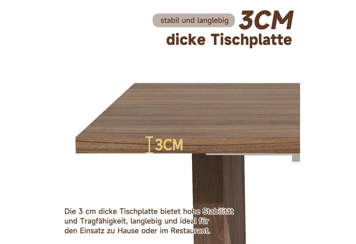 Odikalo Esstisch ausziehbar Eiche 200x90 cm Teleskopfunktion - Bild 5