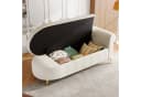 Odikalo Chaiselongue Relaxsessel mit Stauraum & Schlaffunktion Beige Bild 2