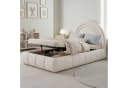 Odikalo Polsterbett Kinderbett Beige Rosa mit Stauraum Bild 2