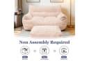 Odikalo 2-Sitzer Sitzsack Rosa mit Hocker Bild 5