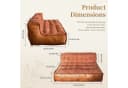 Odikalo 2-Sitzer Sofa mit Schlaffunktion und Knopfsteppung Bild 3