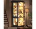Odikalo Vitrinenschrank mit LED-Beleuchtung und Kippschutz Bild 2