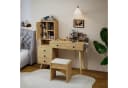 LANKI Schminktisch mit Spiegel & 5 Schubladen Beige Bild 1