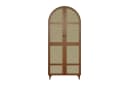 Odikalo Kleiderschrank mit gebogenen Rattan-Türen und Schubladen Bild 4