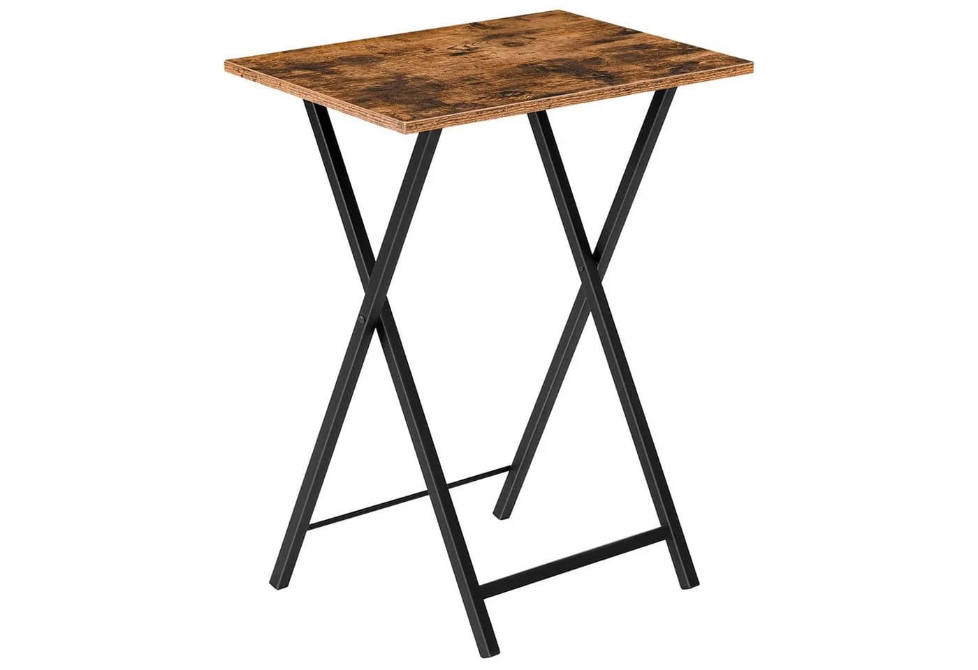 Hoobro Beistelltisch Klappbar Industriestil Braun/Schwarz - Bild 2