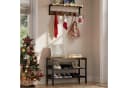 Hoobro Wandgarderobe Wandregal mit 7 Haken und Ablage Bild 1