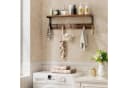 Hoobro Wandgarderobe Wandregal mit 7 Haken und Ablage Bild 3