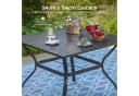 PHI VILLA Gartentisch Metall-Schirmloch Schwarz Bild 4